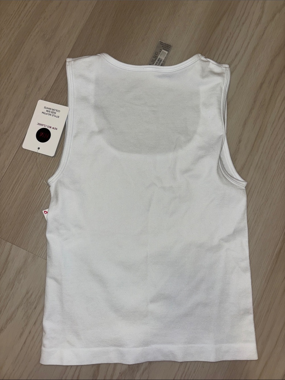 White Rhinestone Tank Top - Picture 3 of 3